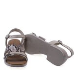 Sandale dama Anna Viotti D42-10209 cu talpa foarte flexibila si toc turnat de 4 cm pentru stabilitate si confort