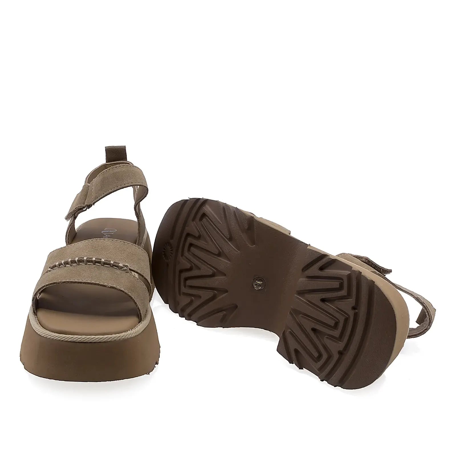 Sandale dama Anna Viotti D113-OWS003-1 talpa foarte usoara platforma 6 cm confort la mers