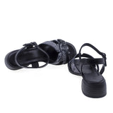 Sandale dama Anna Viotti D42-10209 cu toc turnat de 4 cm pentru stabilitate sporita
