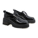 Pantofi dama casual Feeling piele lacuita D605-03 negru