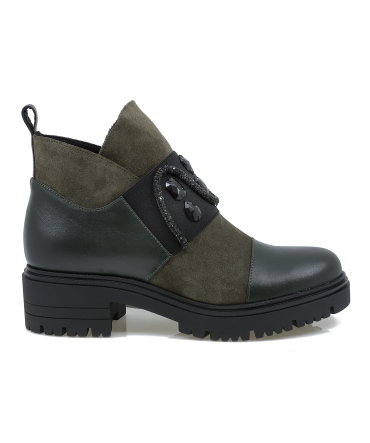 Ghete dama Fashion Anna Viotti din piele naturala D 2598 verde