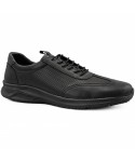 Pantofi barbati Goretti din piele naturala B64-2470 negru