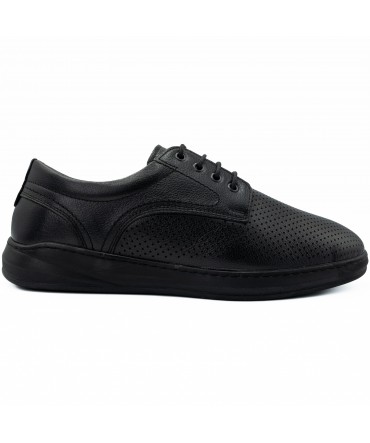 Pantofi barbati Goretti din piele naturala B36-1669 negru