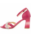 Sandale dama din piele naturala Anna Viotti D 2496 fucsia