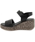  Sandale dama din piele naturala Anna Viotti D 22-S490 negru