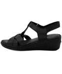 Sandale dama din piele naturala Anna Viotti D 60-207 negru