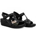 Sandale dama din piele naturala Anna Viotti D 60-207 negru