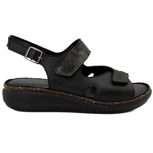 Sandale dama din piele naturala Anna Viotti D 60-328 negru