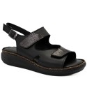 Sandale dama din piele naturala Anna Viotti D 60-328 negru