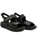 Sandale dama din piele naturala Anna Viotti D 60-328 negru