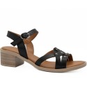 Sandale dama Anna Viotti din piele naturala D 42-9001 negru