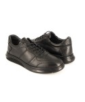 PANTOFI BARBATI CASUAL GORETTI DIN PIELE NATURALA NEGRU - 560