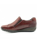  Pantofi dama Rieker din piele naturala D 44265 BORDO 