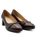 Pantofi dama Anna Viotti din piele naturala D 1188 bordo