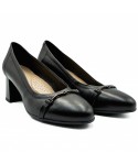 Pantofi dama Anna Viotti din piele naturala D 1188 NEGRU  