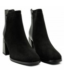 Botine dama din piele intoarsa negre - 3529