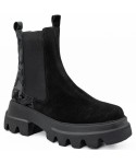 ghete dama Anna Viotti din piele naturala d44 - 4412 velur negru 