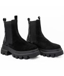 ghete dama Anna Viotti din piele naturala d44 - 4412 velur negru 