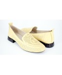 PANTOFI DAMA ANNA VIOTTI  DIN PIELE NATURALA  YELLOW  - 109