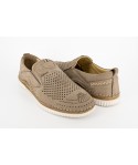 Pantofi barbati casual Goretti din piele naturala maro - 1045