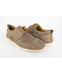 Pantofi barbati casual Goretti din piele naturala maro - 1046