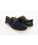 Pantofi barbati casual Goretti din piele naturala  blu - 1046