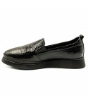 PANTOFI DAMA ANNA VIOTTI DIN PIELE NATURALA D 49-K72 NEGRU LAC CROCO