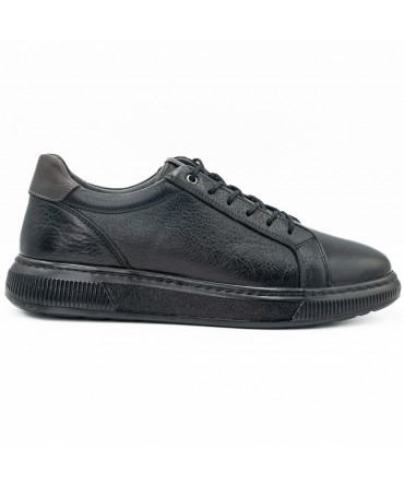 Pantofi barbati casual Goretti din piela naturala B 332 negru 